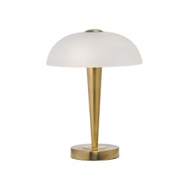 Mercator-Bonita Frosted Glass Shade Touch Table Lamp 